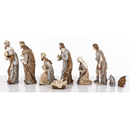 Dekoracja - szopka NATALE 6 postaci 26x69x23 cm