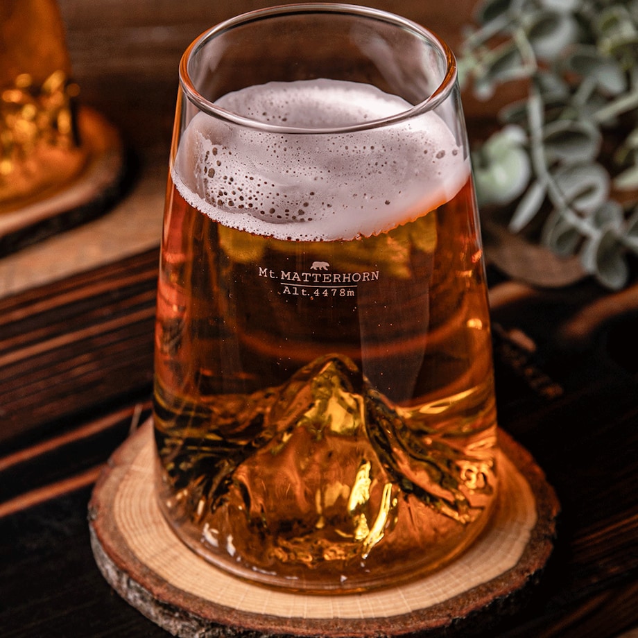 Szklanka Long Drink - Topographic - Mount Matterhorn
