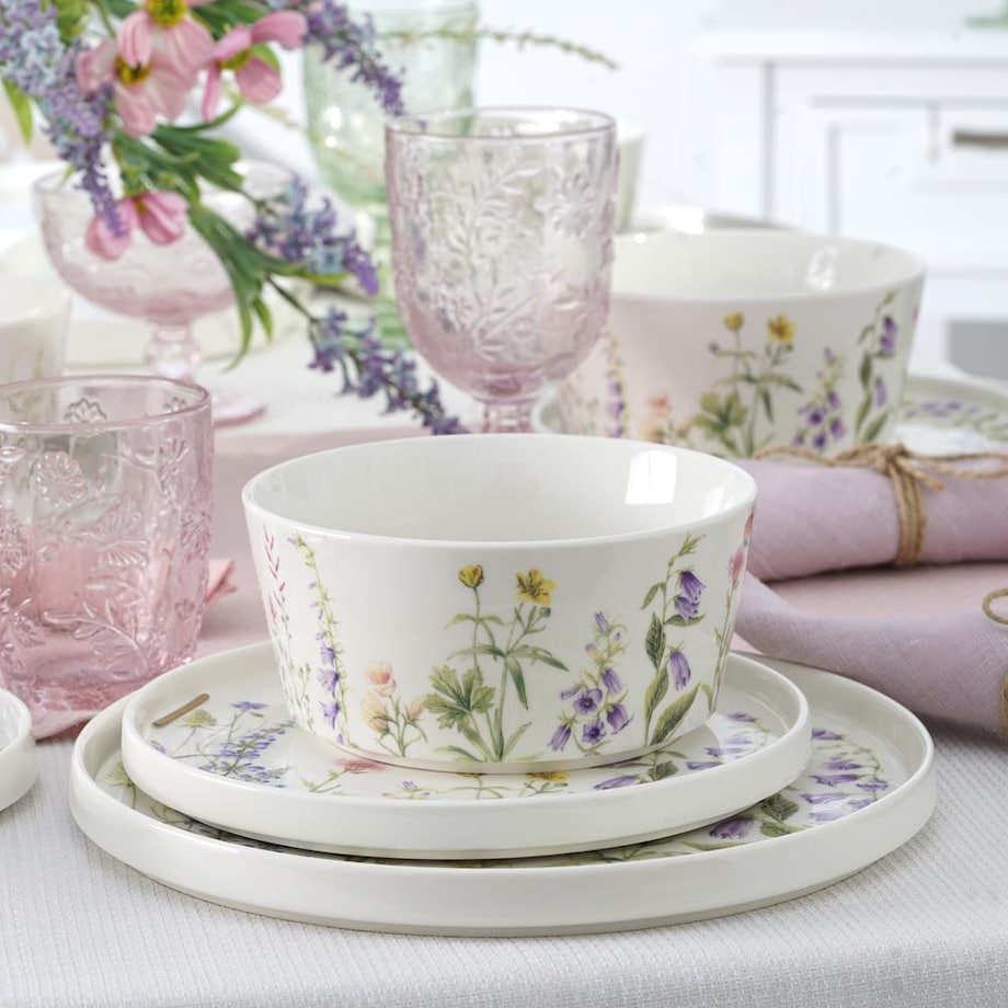 VILLA ITALIA Zestaw szklanek różowych 270 ml 6 sztuk MERIDA