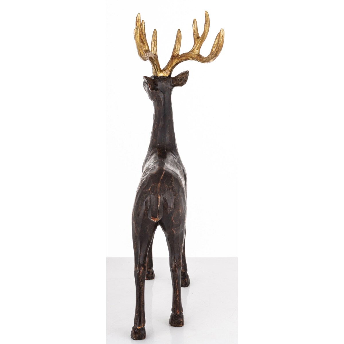 Figurka - stojący jeleń ciemnobrązowy 36x22x10 cm BALLER