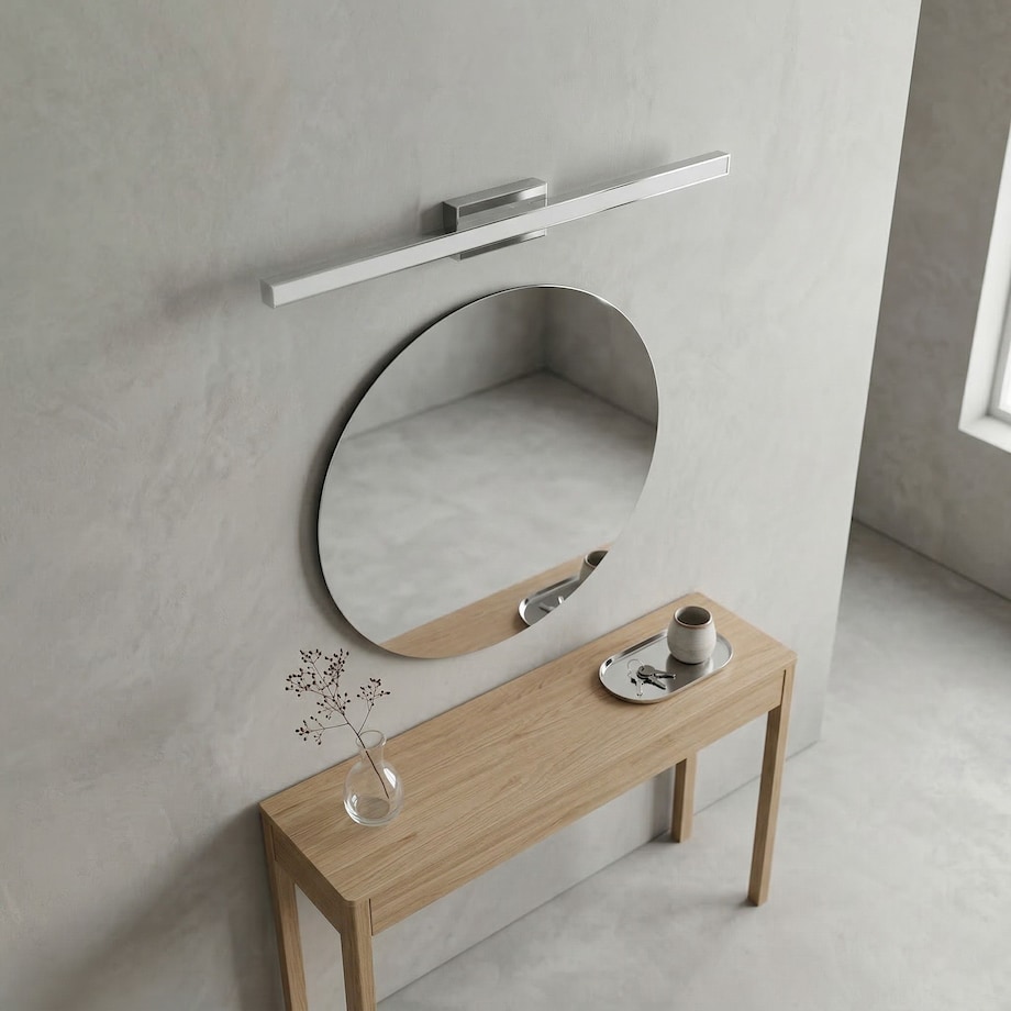 Kinkiet App1847-1W 80Cm Led Chrom, Metal, Tworzywo Sztuczne