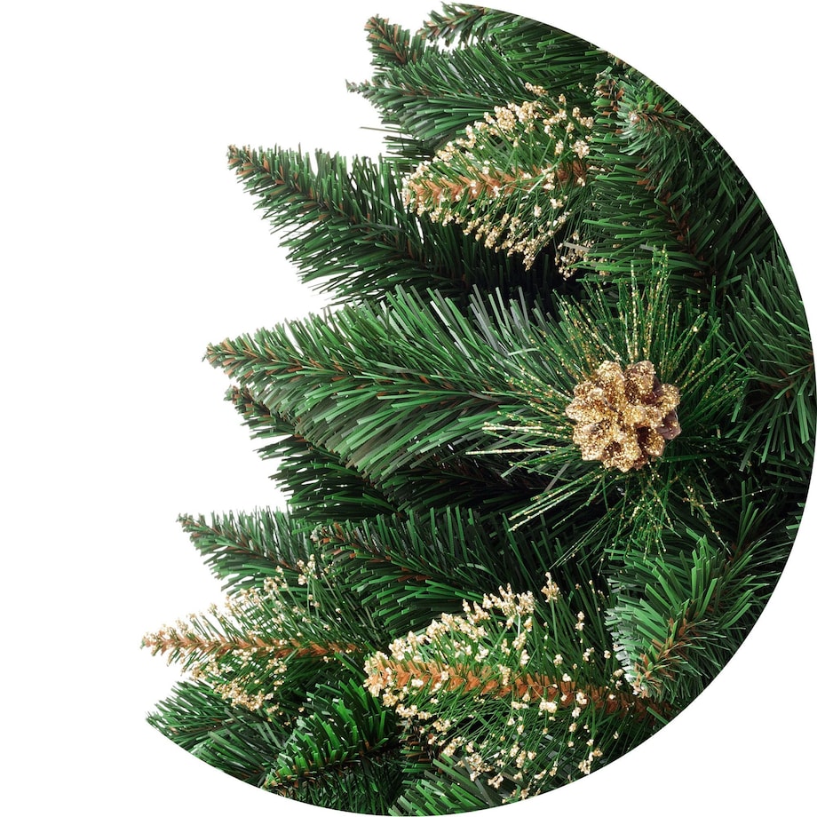 Choinka sztuczna Sosna złota z kryształkami