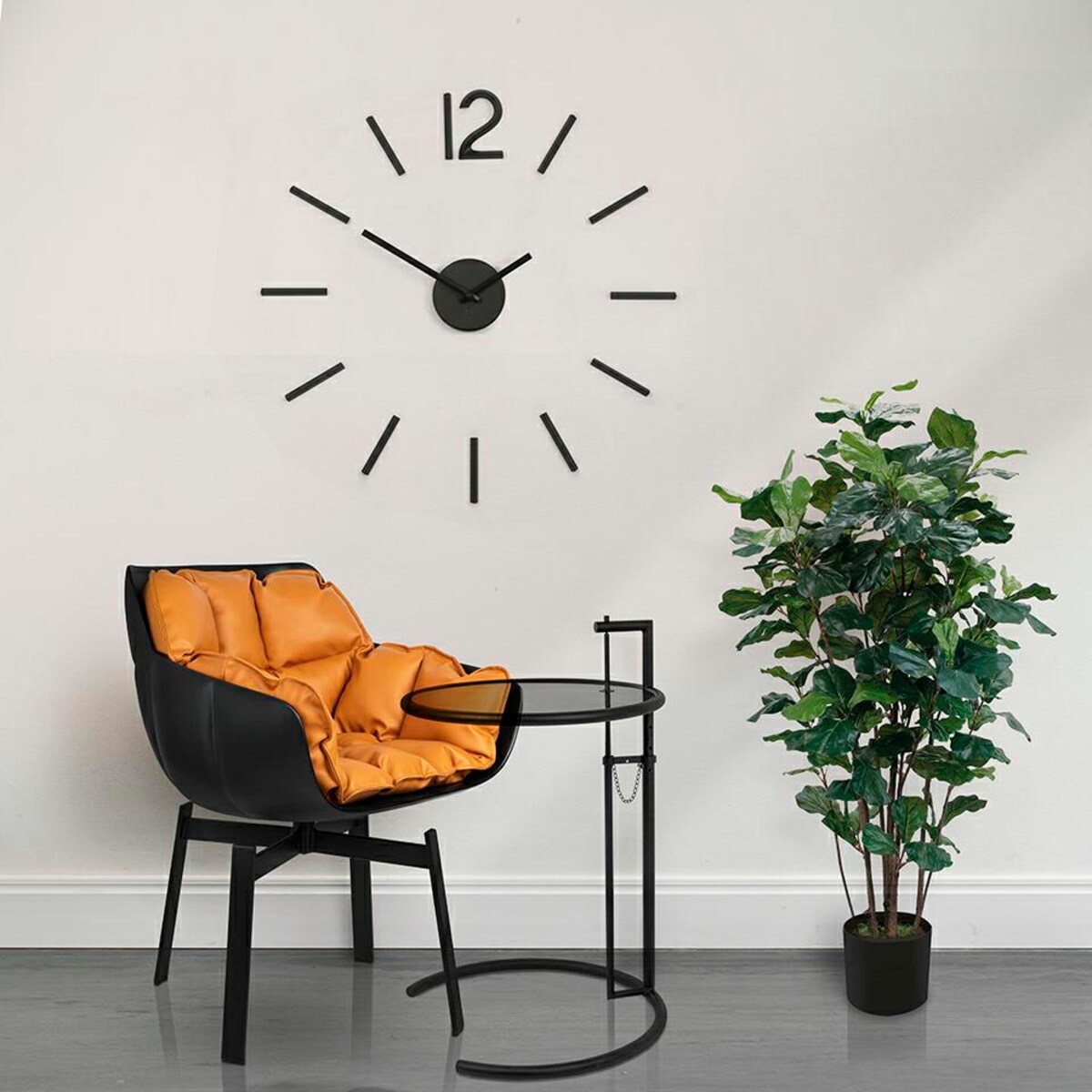 UMBRA zegar BLINK czarny