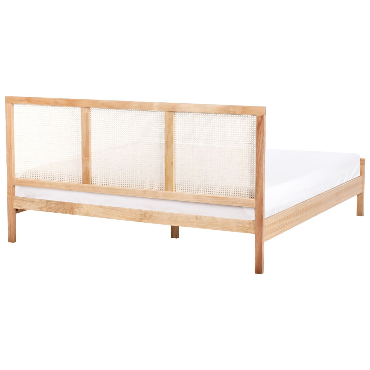 Łóżko Drewno sosnowe SALERNAS 180 x 200 cm Jasnobrązowy