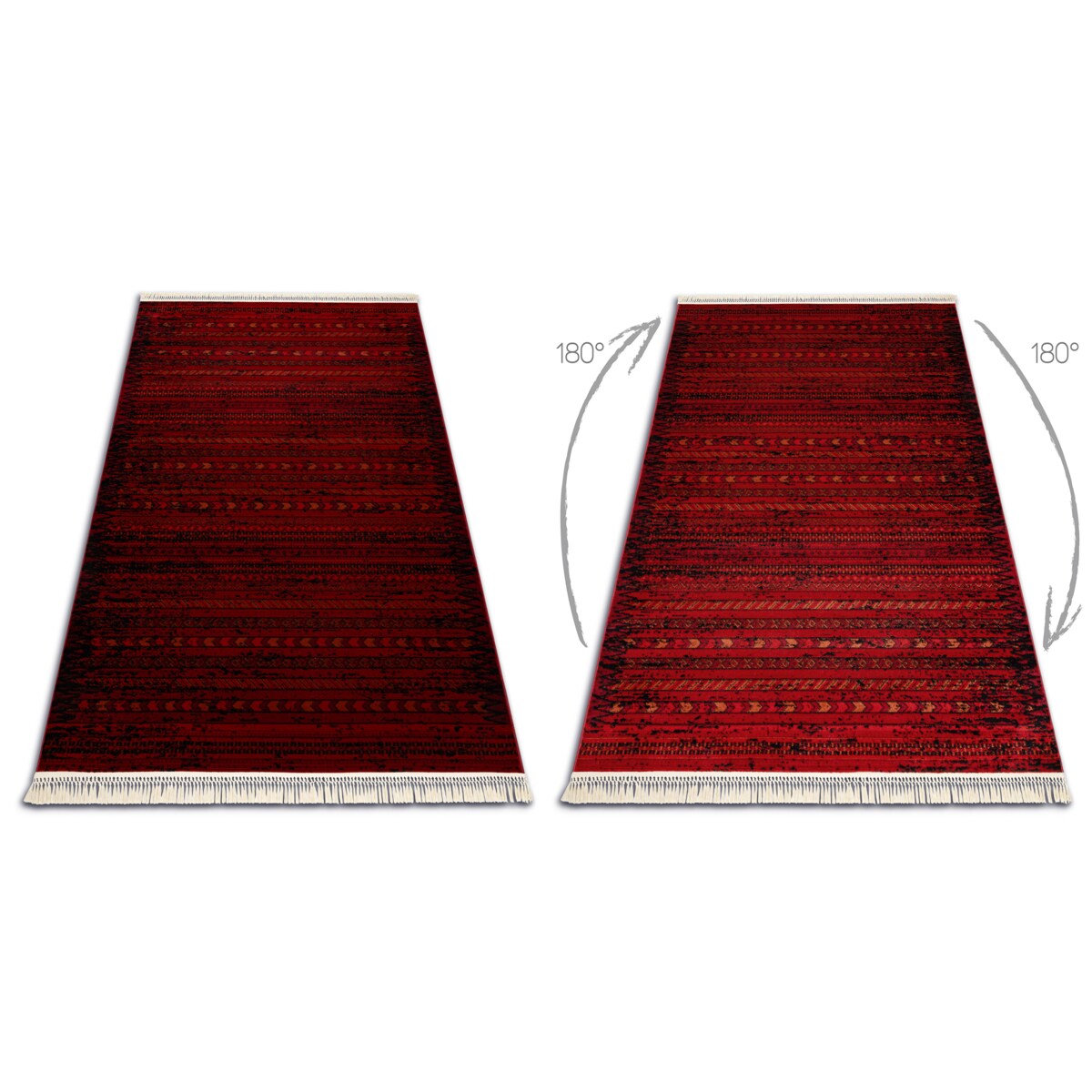 Dywan ORIENT 5820 bordo / czarny Orientalny, 100x200 cm