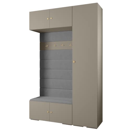 Garderoba do przedpokoju INOVA 2 Z19 kaszmir+złoty+manila16