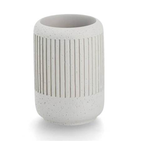 Kubek na szczoteczki CEMENT, Ø 7 cm
