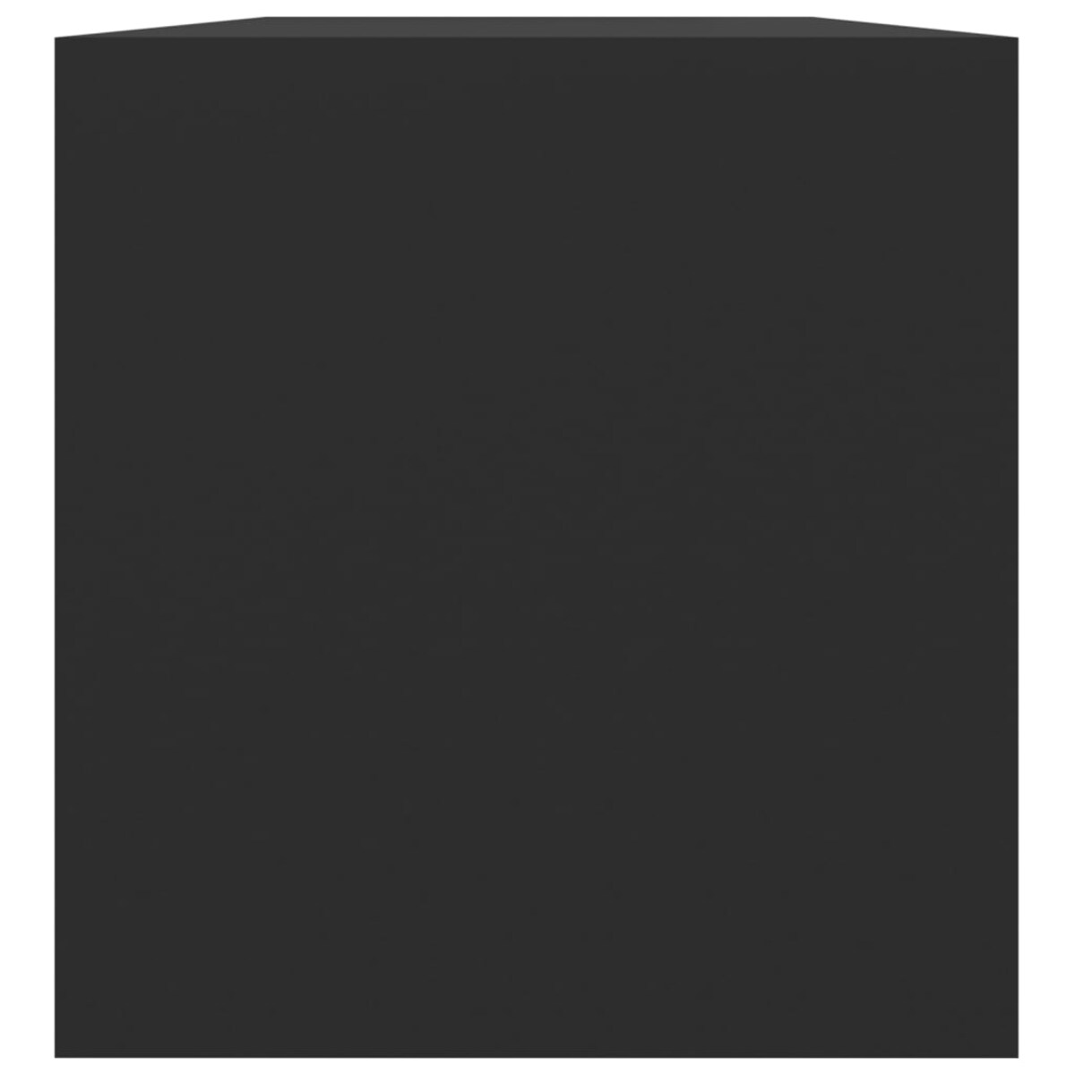 vidaXL Szafka na winyle, czarna, 71x34x36 cm, materiał drewnopochodny