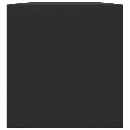 vidaXL Szafka na winyle, czarna, 71x34x36 cm, materiał drewnopochodny