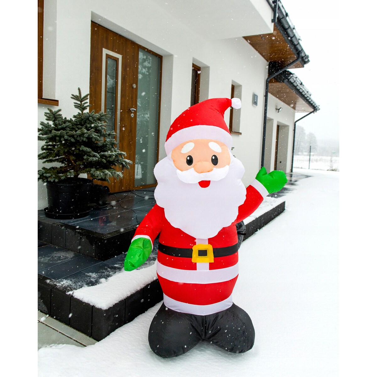 Mikołaj Nadmuchiwany Świecący Duży Pompowany Led 125 Cm Dmuchaniec