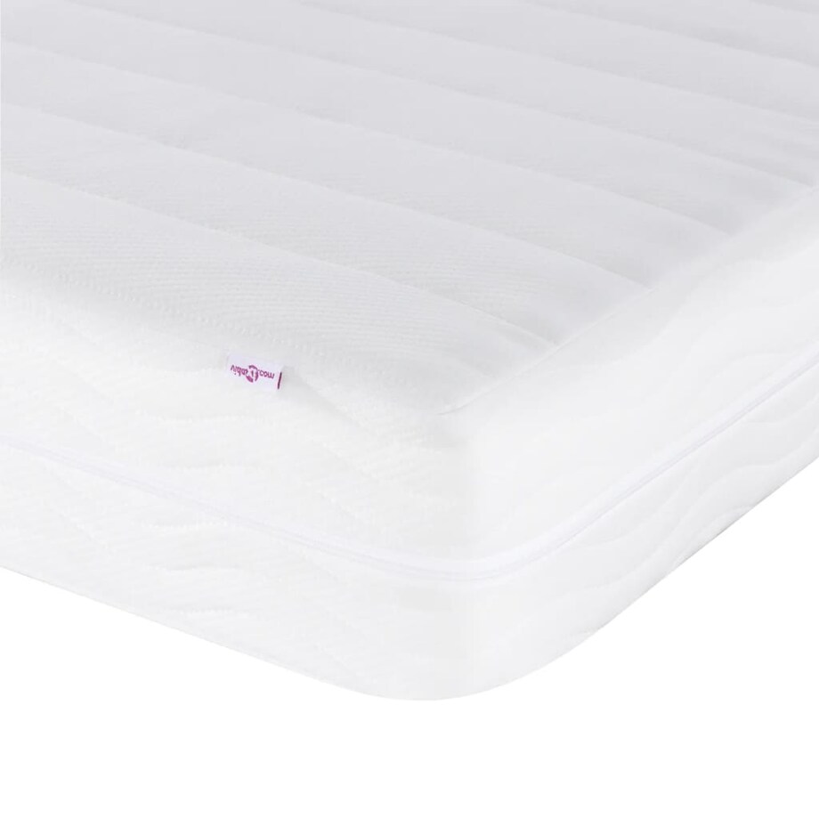 vidaXL Materac piankowy, biały, 90x210 cm, twardość H2/H3