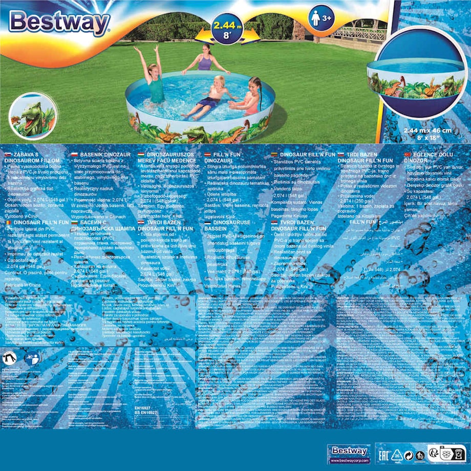 Bestway Basen Dinosaur Fill'N Fun