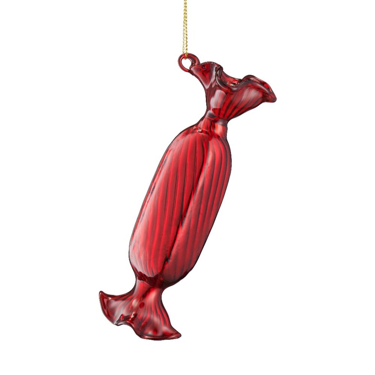 VILLA ITALIA Bombka szklana CUKIEREK red 12 cm