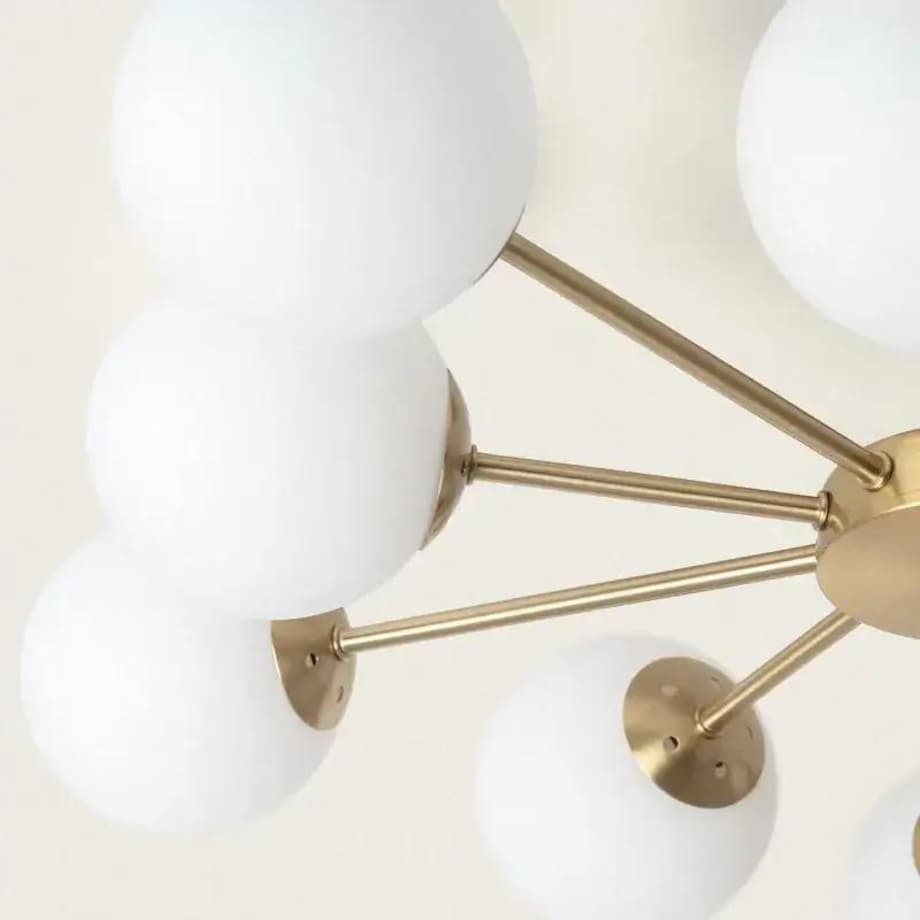 Wielopunktowa lampa sufitowa Milano ABR-ZWZ-10XG9 Abruzzo biały złoty