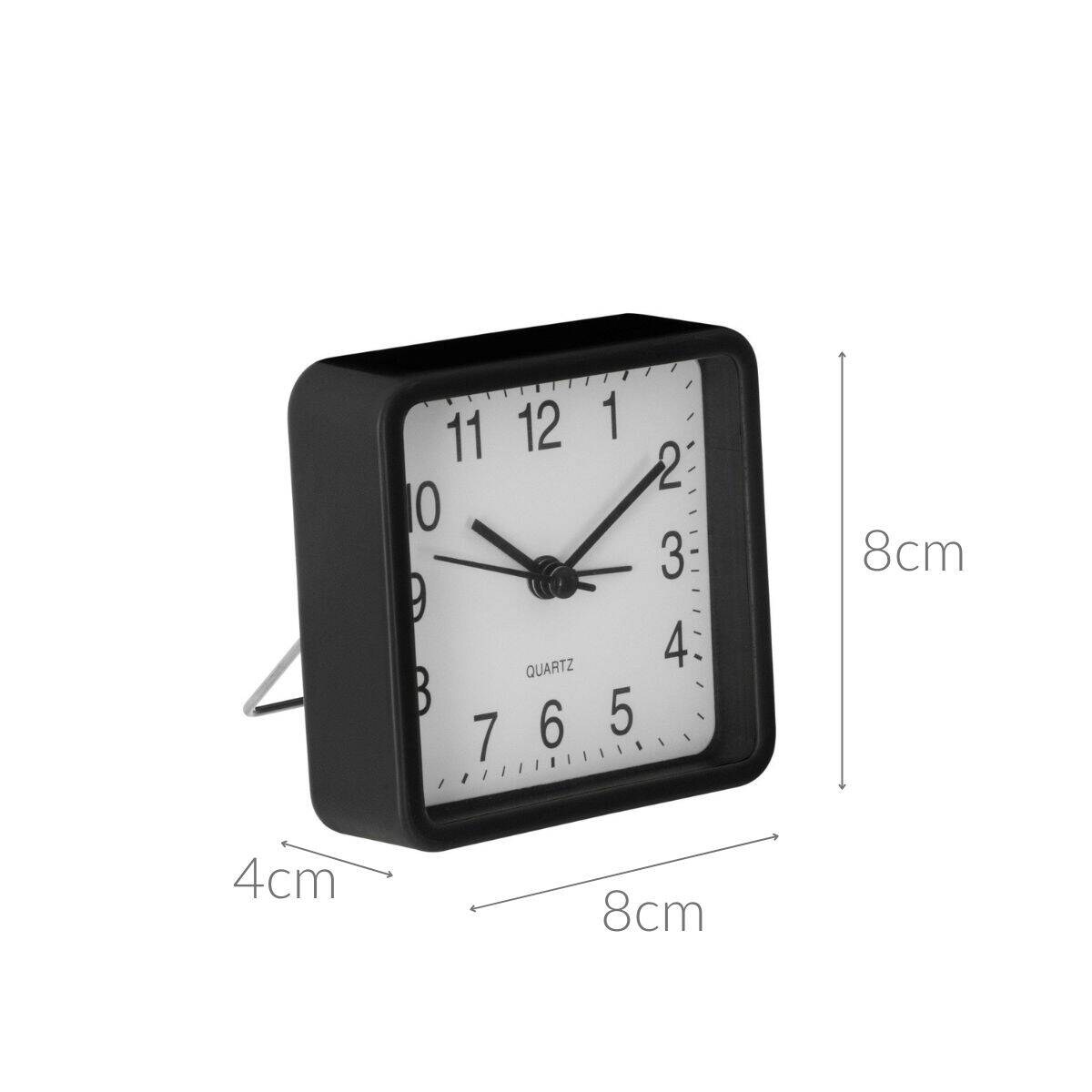 Cichy zegar stołowy do sypialni, budzik z mechanizmem QUARTZ