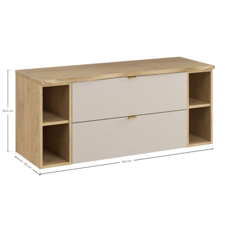 Zestaw mebli łazienkowych 120cm z blatem