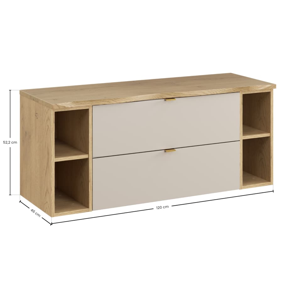 Zestaw mebli łazienkowych 120cm z blatem