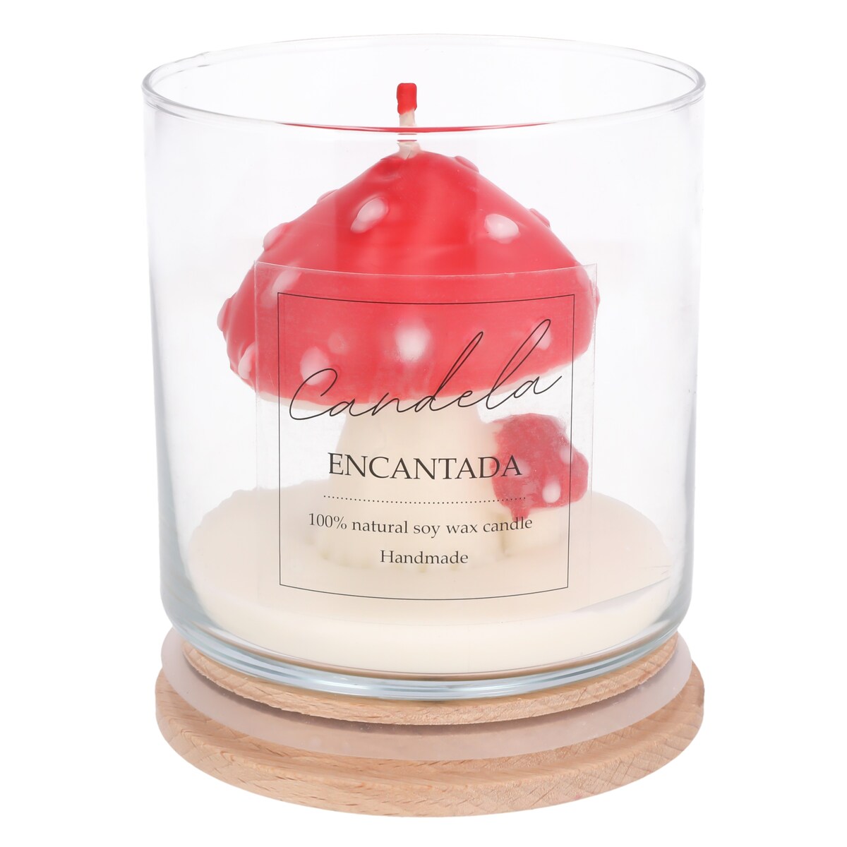 Świeca sojowa ZAPACHOWA świeczka GRZYBY handmade prezent CANDELA ENCANTADA