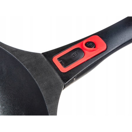 WOK PATELNIA z odpinaną rączką BANQUET pokrywka szklana 30cm aluminium box