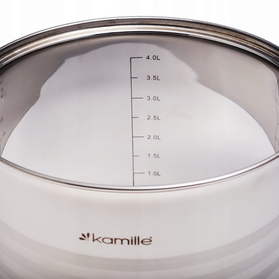 Garnek gastronomiczny wysoki stalowy 4.5L duży gastro KAMILLE