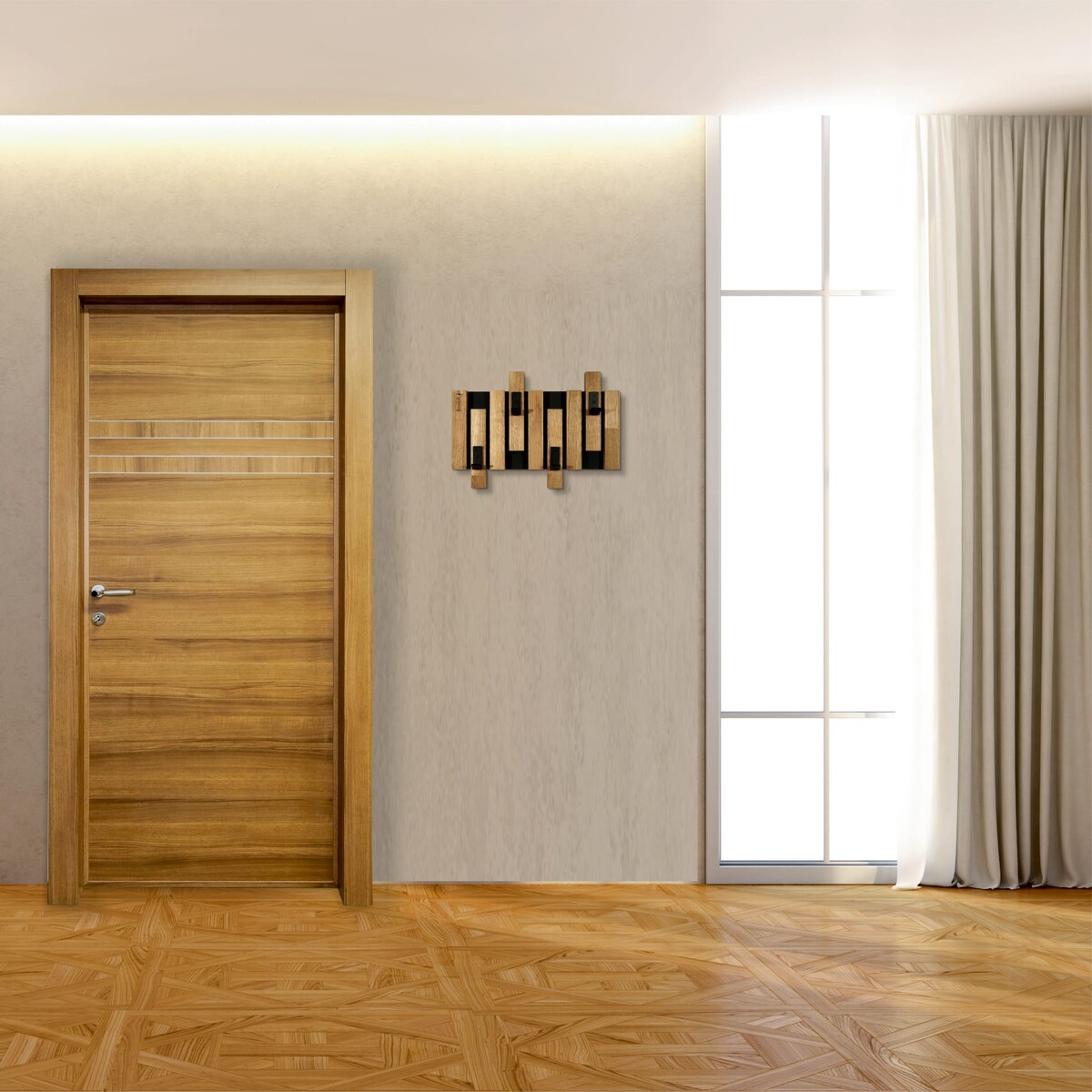 Wieszak ścienny na ubrania Lamele Mini 40cm