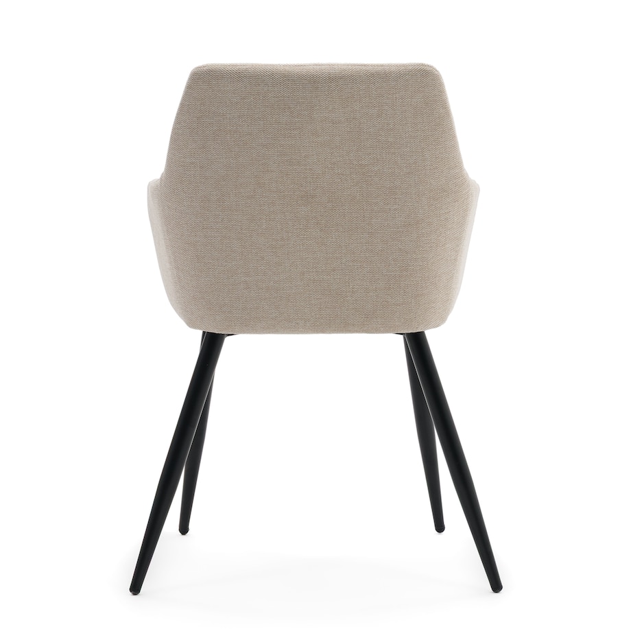 Krzesło tapicerowane nowoczesne NORDI beżowe do salonu biura