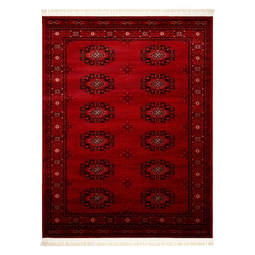 Dywan ORIENT 6871 bordo / czarny Ramka, 200x290 cm
