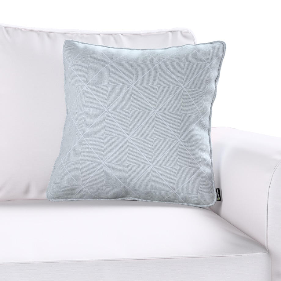 Poszewka Gabi na poduszkę 60x60 szaro-srebrne romby