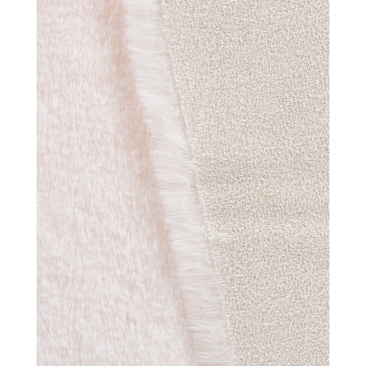 Dywan imitacja futra królika biały UNDARA