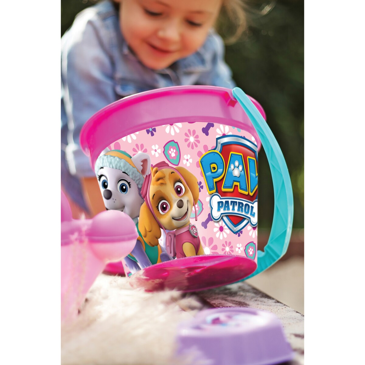 Paw Patrol komplet do piasku 9 el. różowy