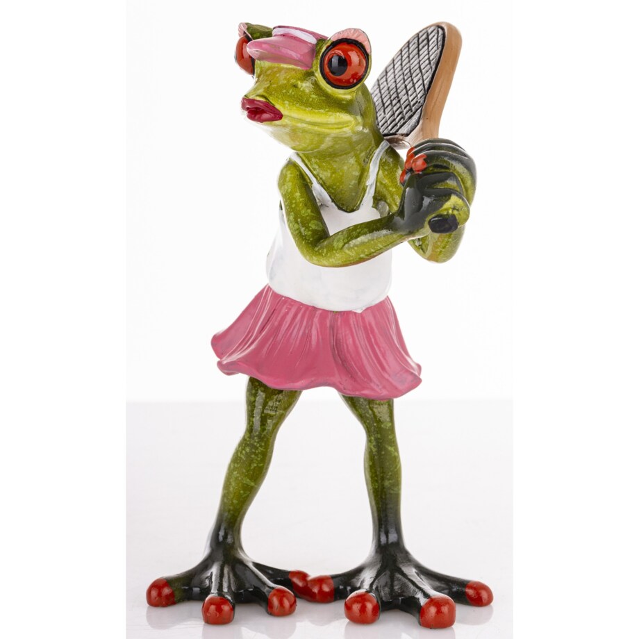 Figurka - żabka 15x9x9,5 cm FROGG tenisistka