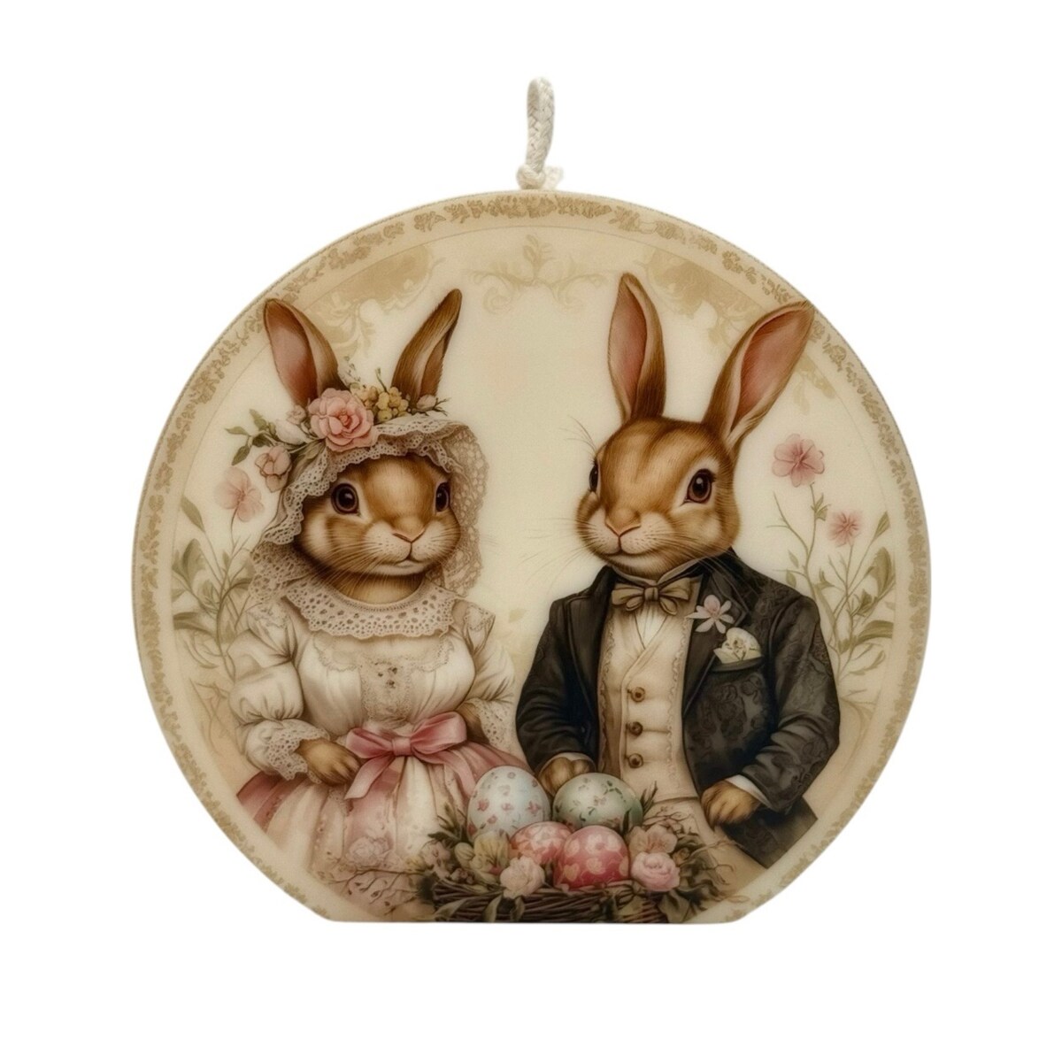 Świeca na Wielkanoc Zajączki wielkanocne