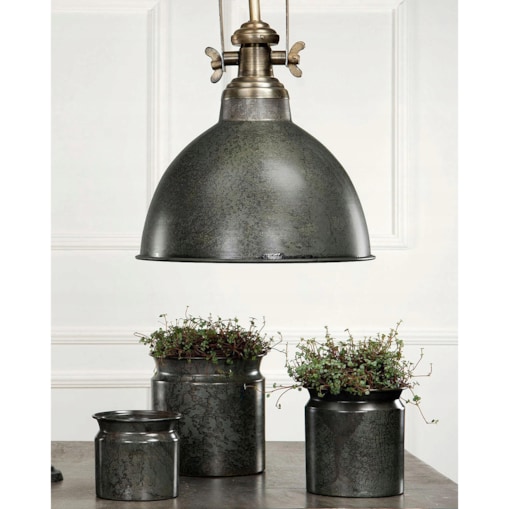 LAMPA SUFITOWA WISZĄCA NAD STÓŁ LOFT METALOWA IMITACJA MARMURU DUŻA 60cm