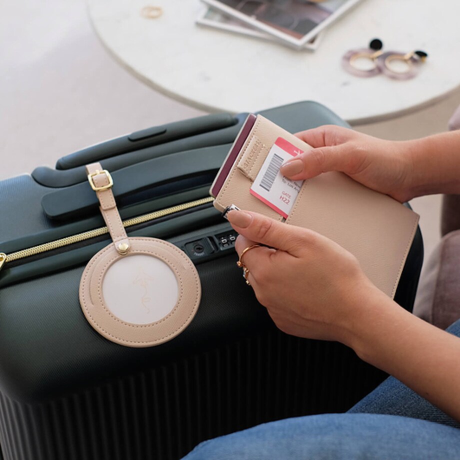 Zawieszka na bagaż Stackers różowa