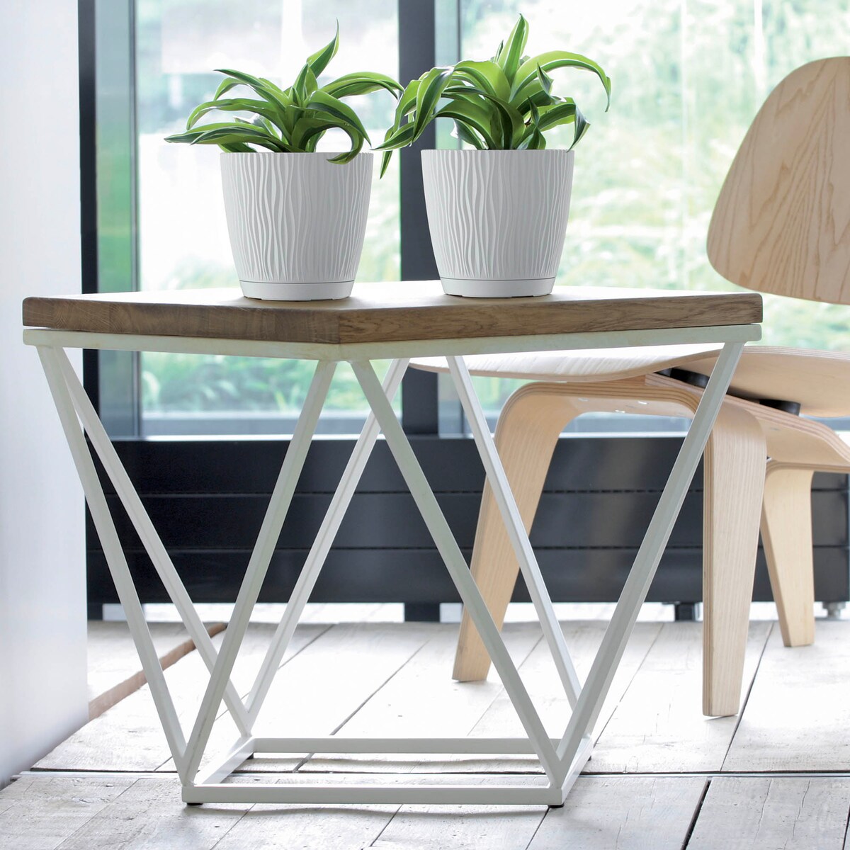 Doniczka Okrągła Z Podstawką Na Kwiaty Zestaw