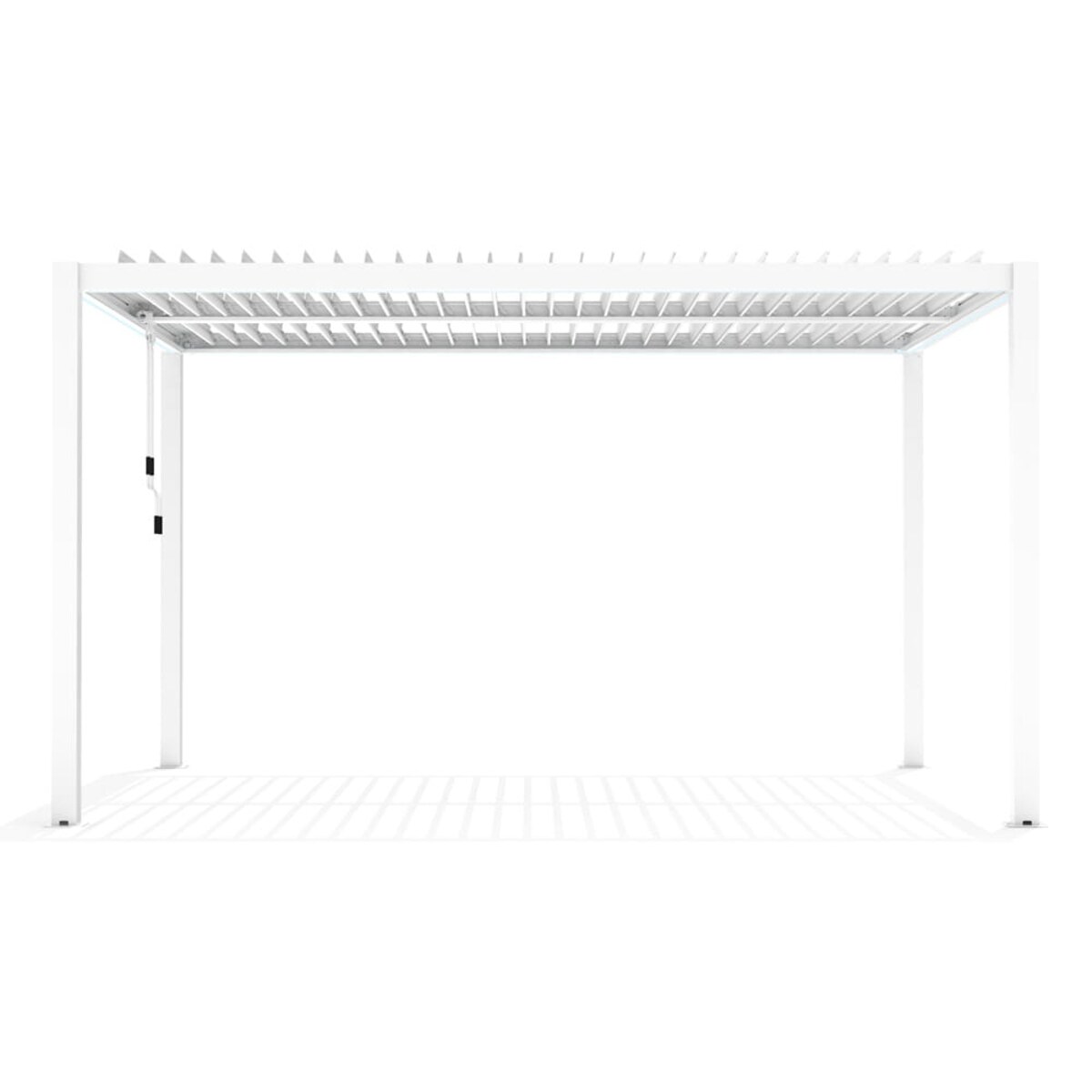 Pergola ogrodowa, tarasowa 4x4m Luxe aluminiowa, biała