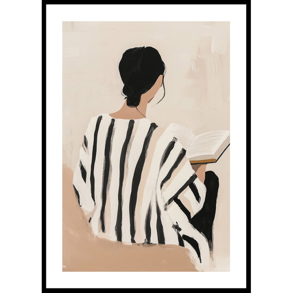 Poster Story, Plakat, Obraz - Kobieta Czytająca Książkę, wymiary 50 x 70 cm