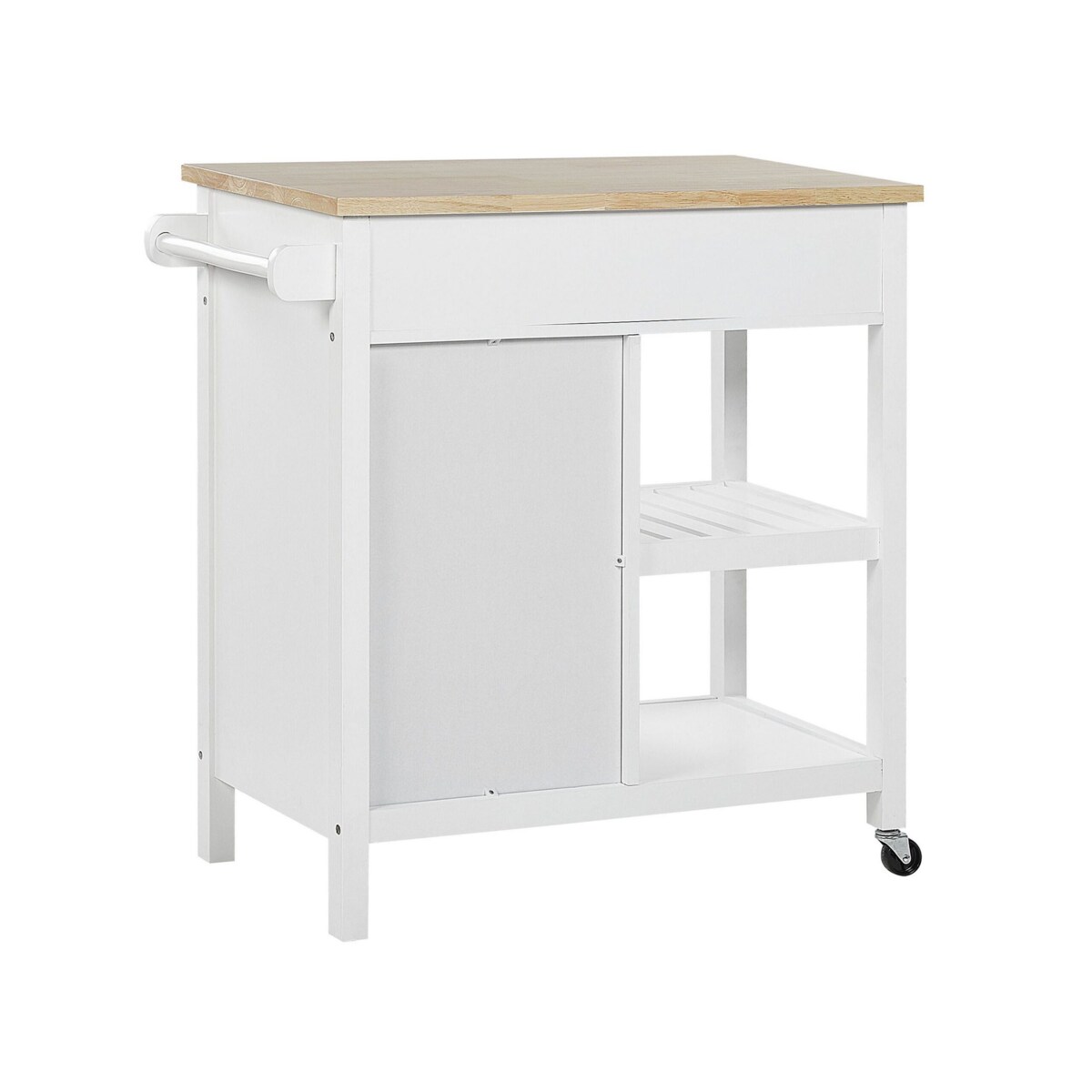 Wózek kuchenny 2 szuflady biały GENOA