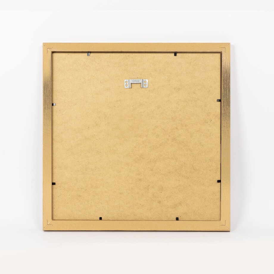 Ramka na zdjęcia 30x30 cm złota rama MDF z plexi do powieszenia pion poziom klasyczna kwadratowa ramka FRAMAI®