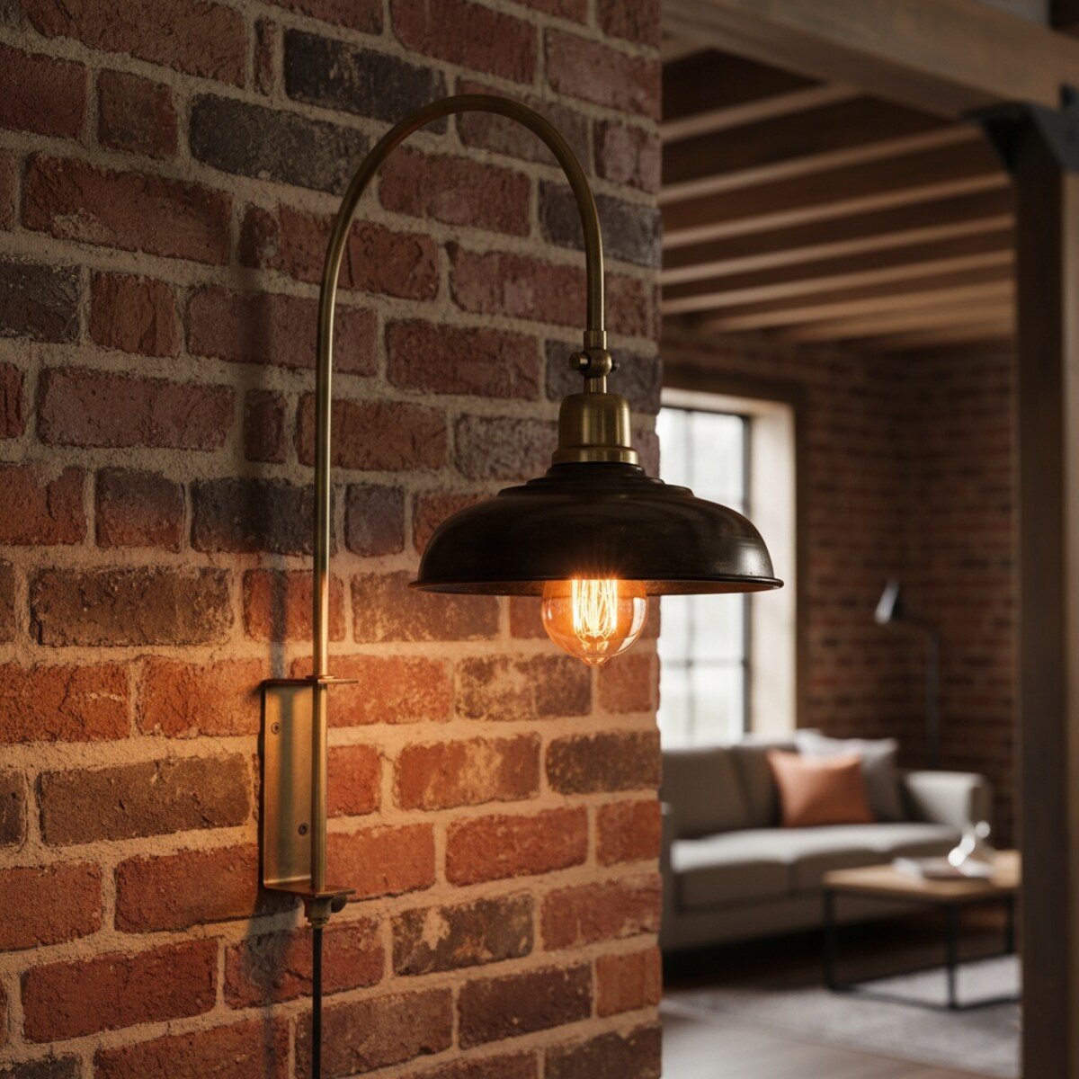 LAMPA KINKIET ŚCIENNA DO POWIESZENIA LOFT E27 DO SALONU SYPIALNI ŁAZIENKI