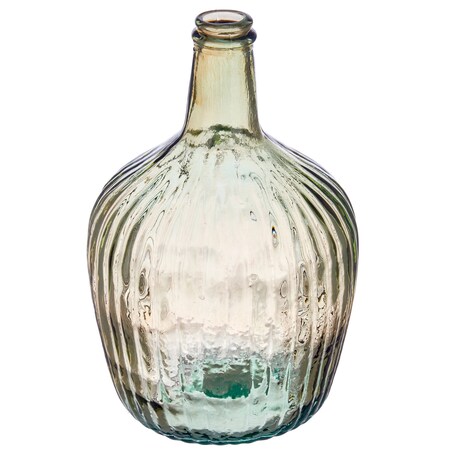 Wazon szklany butla, szkło z recyklingu, 29 cm
