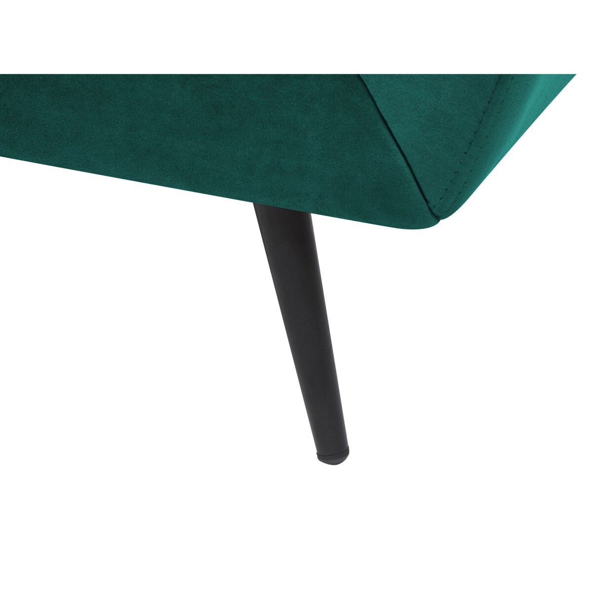 Sofa 3-osobowa welurowa zielona LENVIK