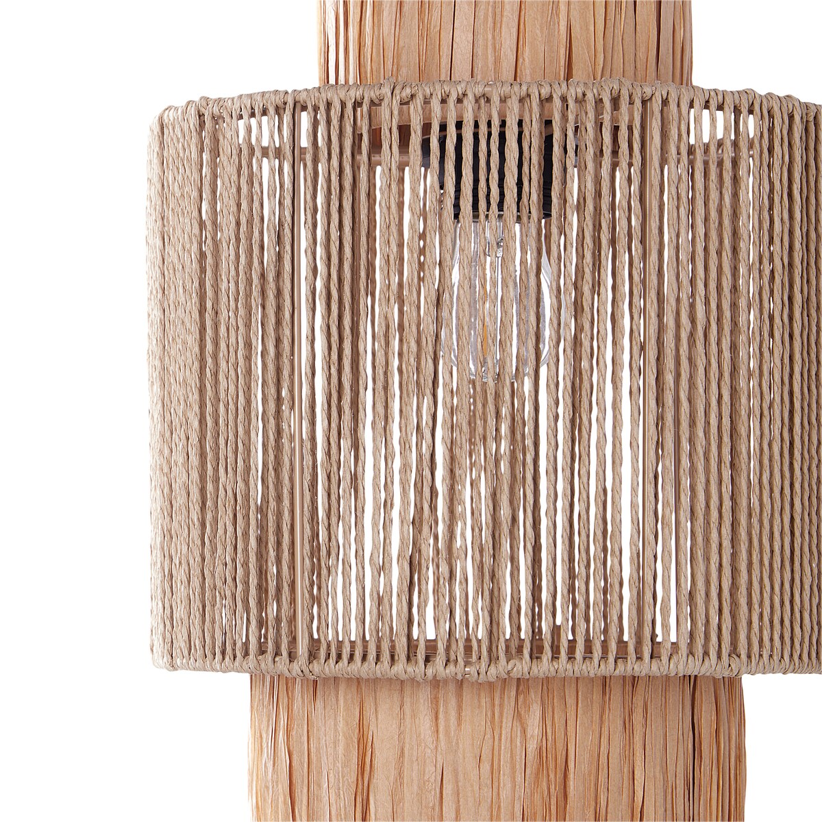 Zestaw 2 lamp ściennych JAMMA Naturalny Papierowa plecionka