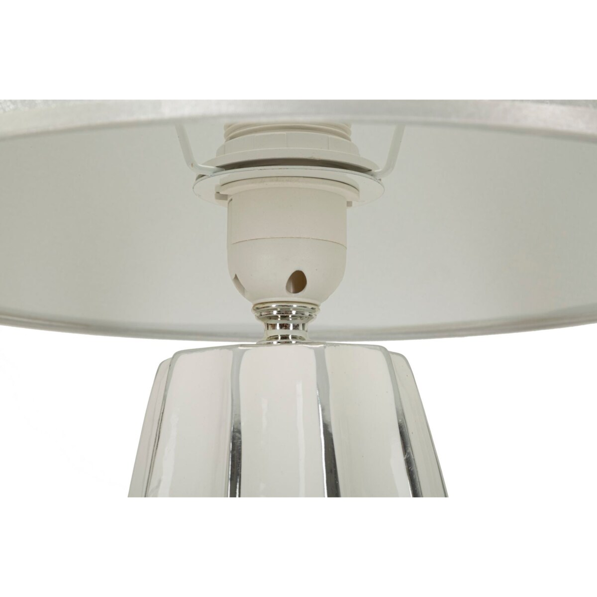 Lampa stołowa EMMI, ceramiczna, biała, Ø 30x45 cm