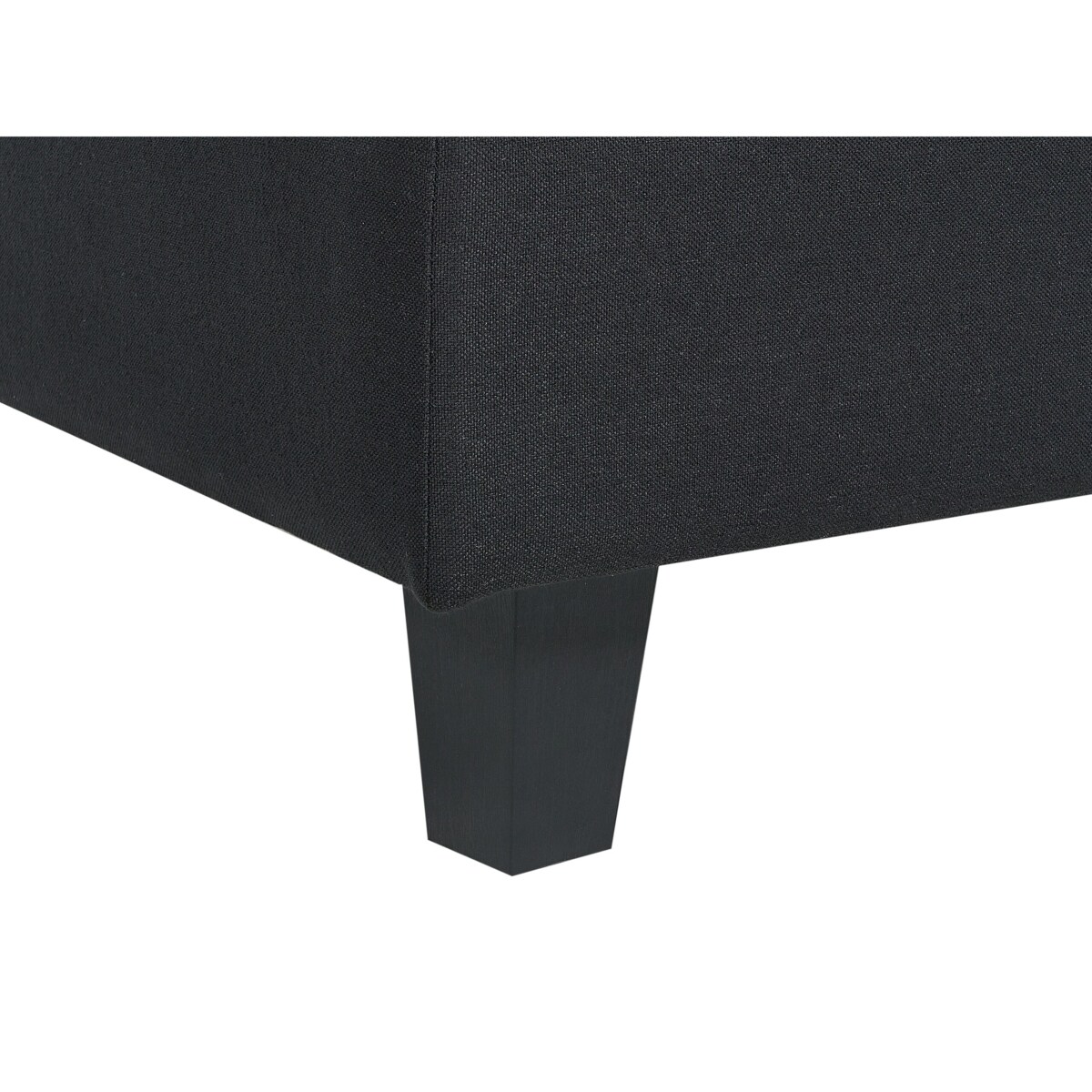 Sofa modułowa 5-osobowa czarna UNSTAD