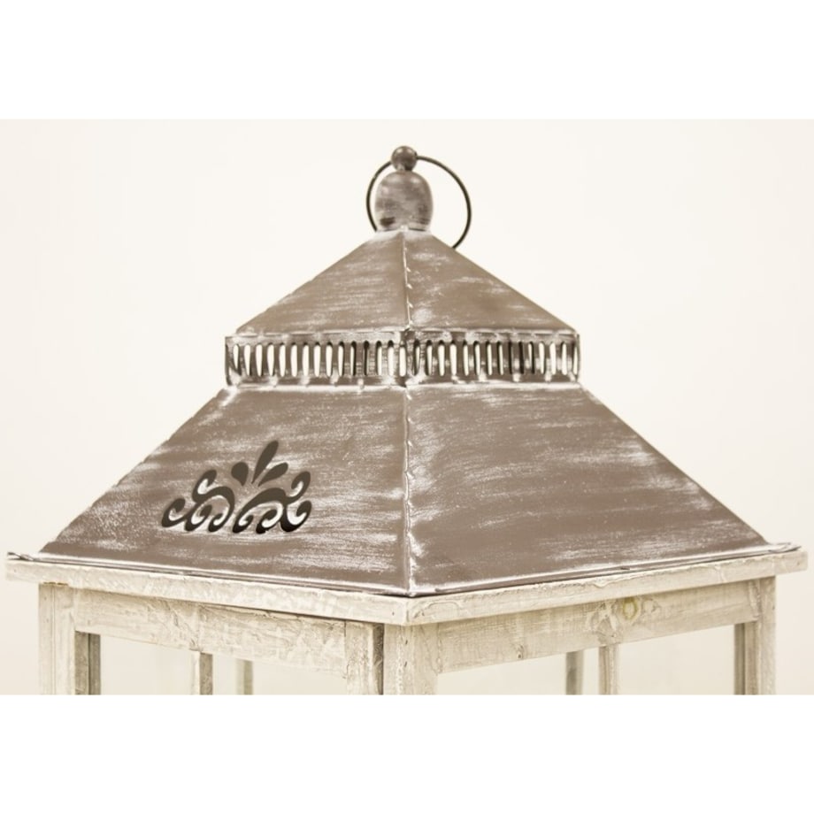 Lampion 3 szt. drewniany 101x35 cm i 79x27 cm SANTHI