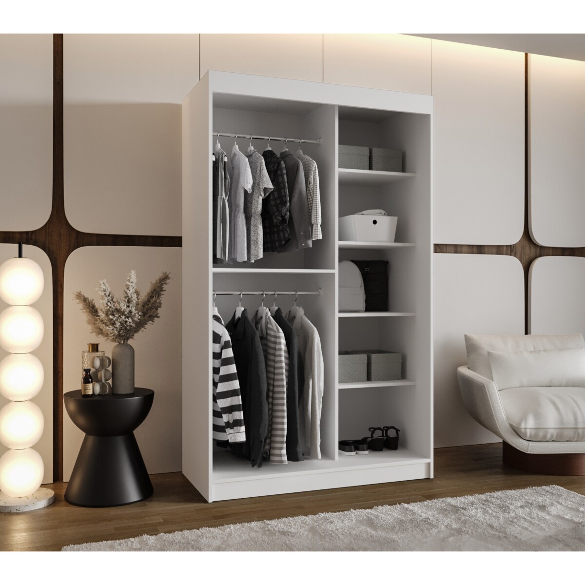 Szafa przesuwna ROSSA 120 biały