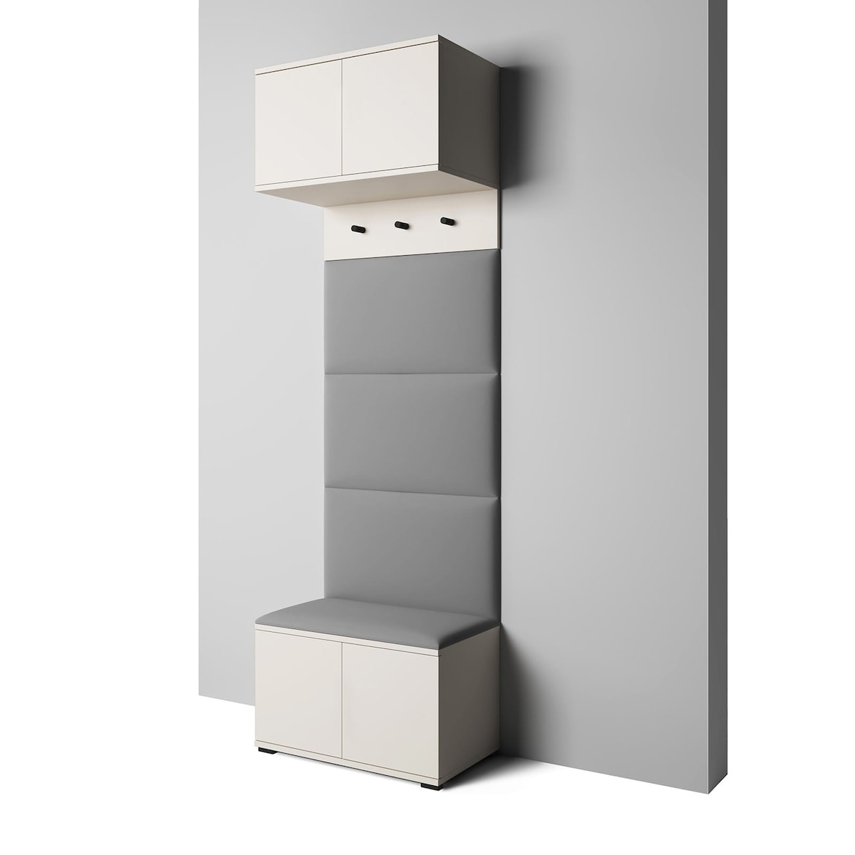 Garderoba Napoli wersja 5 Trinity 33 bez uchytów cashmere