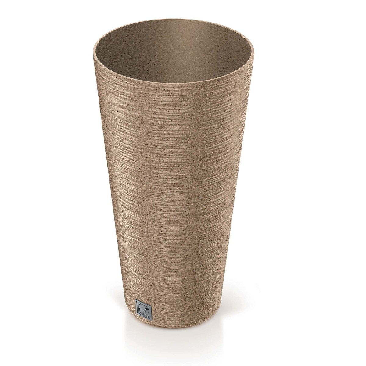 Zestaw 2X Doniczka Donica Ogrodowa Do Domu Na Taras Furu Slim Eco Wood Wysoka 48 Cm/57,5 Cm - Naturo Eco