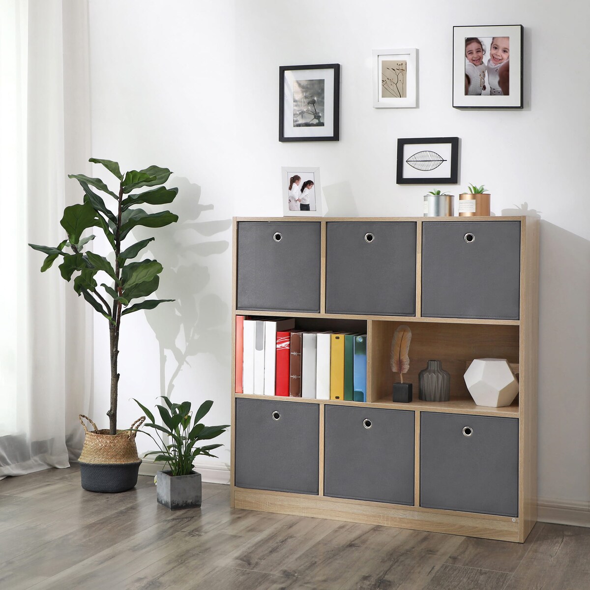 Organizer Do Przechowywania Zestaw 6 Sztuk Szary